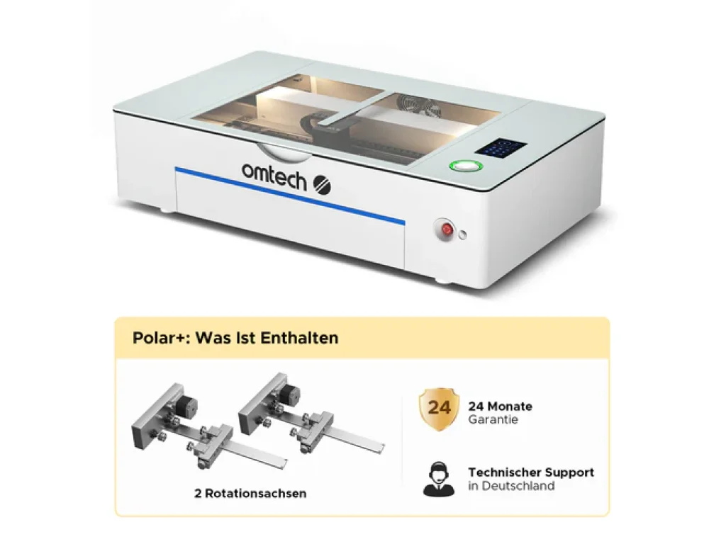 55W stolní laserová řezačka s gravírovací plochou 510x300mm , Polar Plus