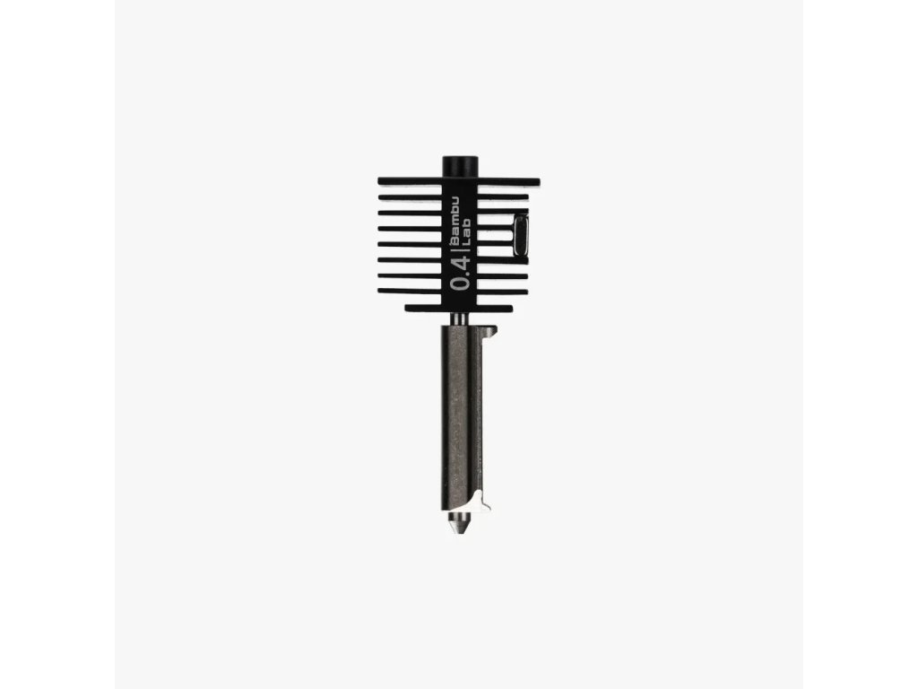 Bambu Lab hotend, tvrzená ocelová tryska 0,4 mm