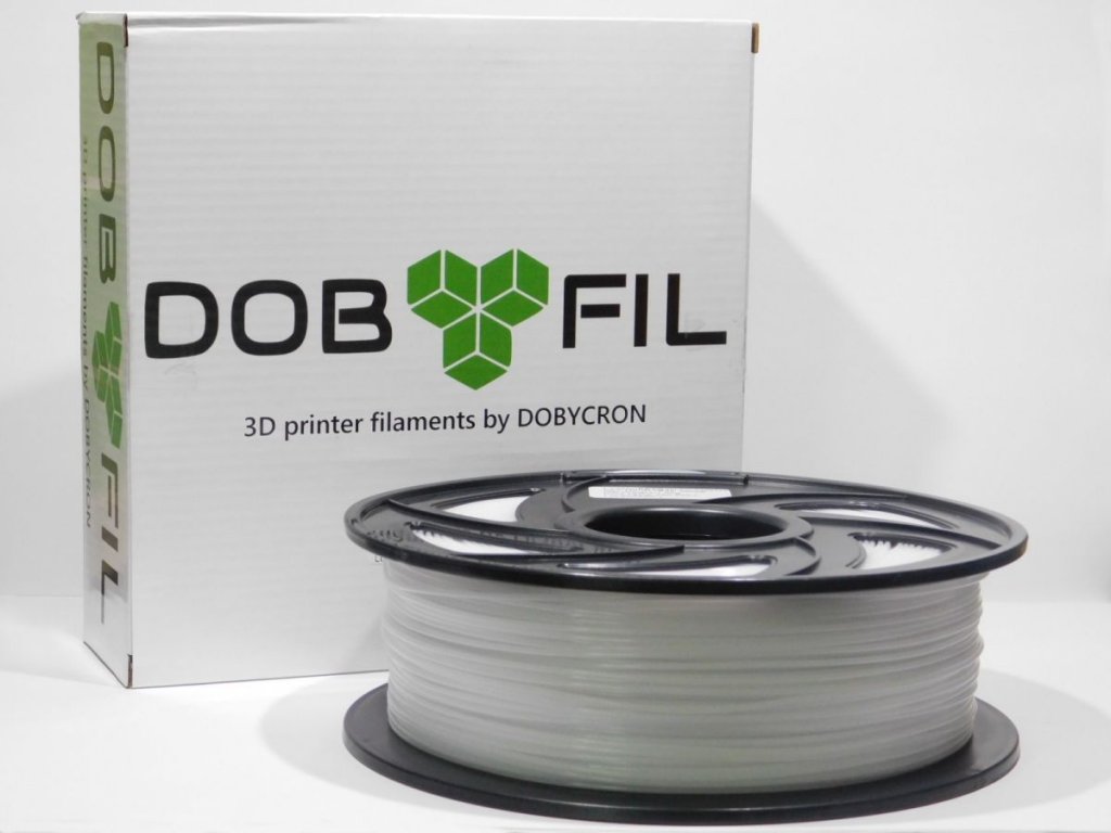 DOBYFIL filament, PETG, 1,75mm, 1kg, bílá