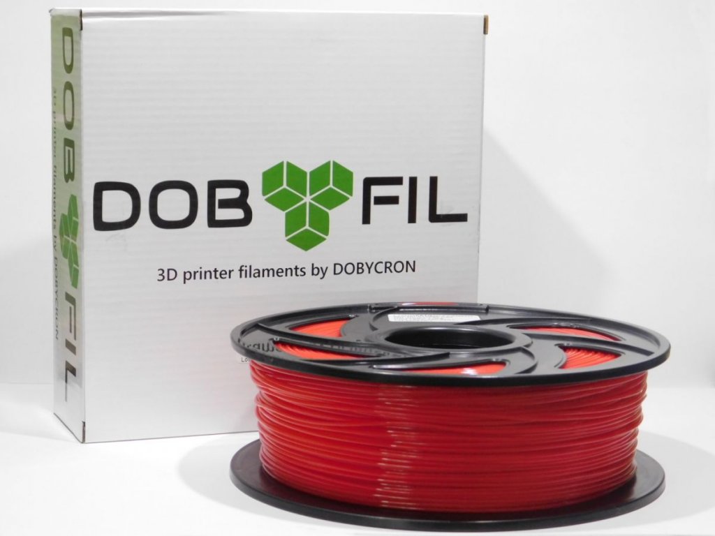 DOBYFIL filament, PETG, 1,75mm, 1kg, červená