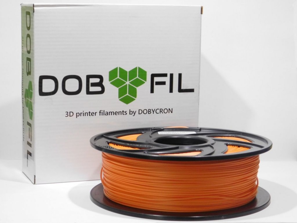 DOBYFIL filament, PLA, 1,75mm, 1kg, oranžová