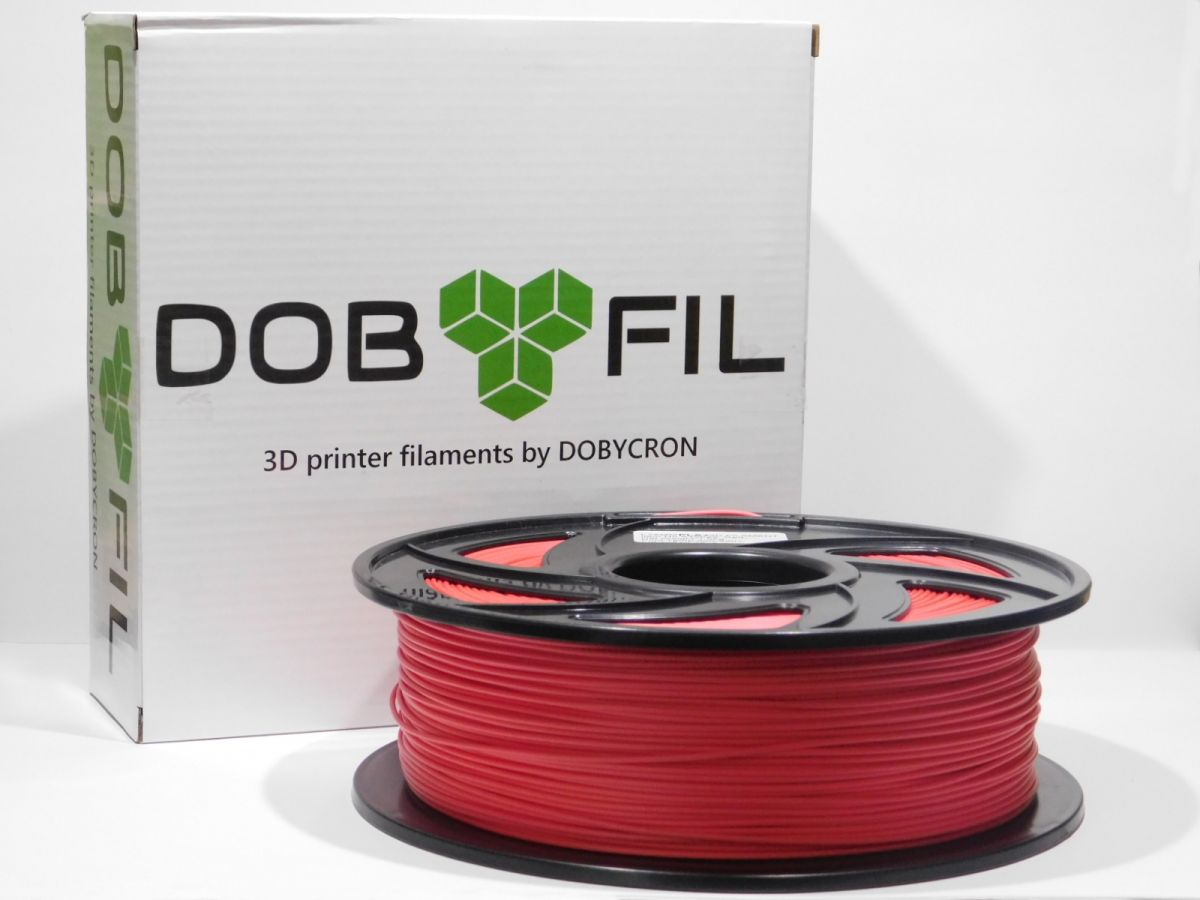 DOBYFIL filament, PLA+, 1,75mm, 1kg, červená