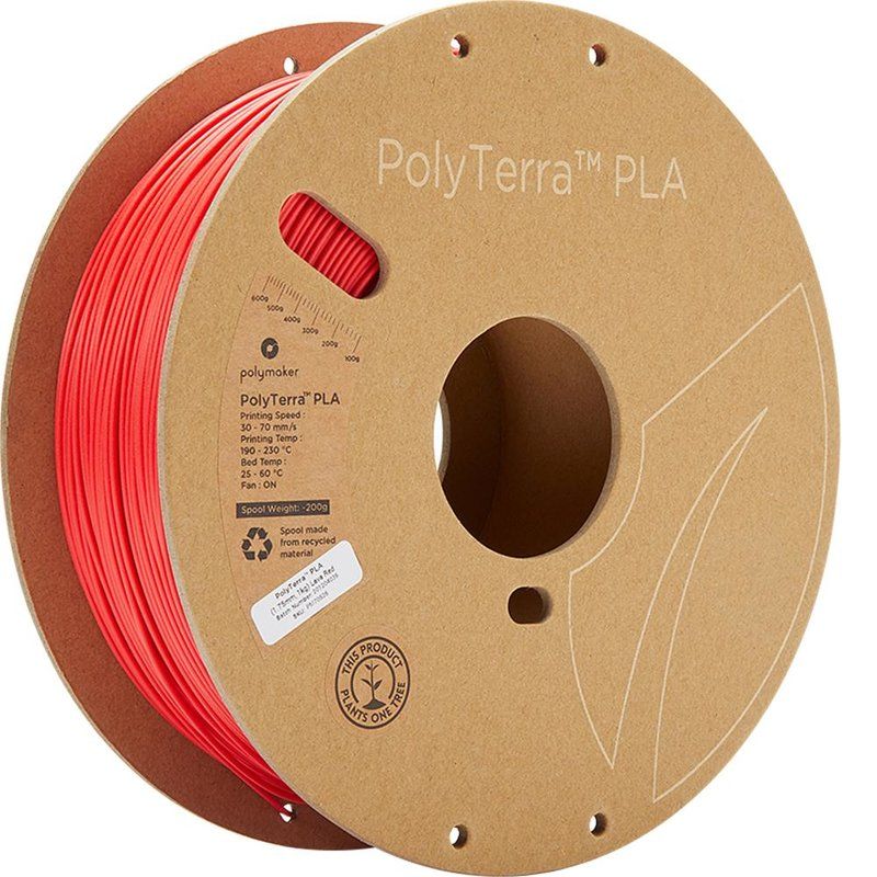 Polymaker PolyTerra PLA Lava Red 1.75mm 1kg