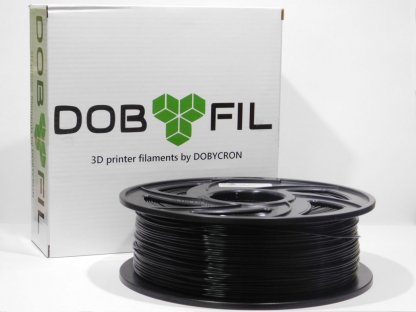 DOBYFIL filament, PETG, 1,75mm, 1kg, černá