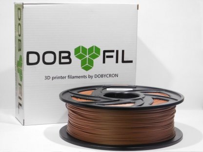 DOBYFIL filament, PLA+, 1,75mm, 1kg, hnědá