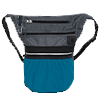 Running bags with integrated a treat pocket