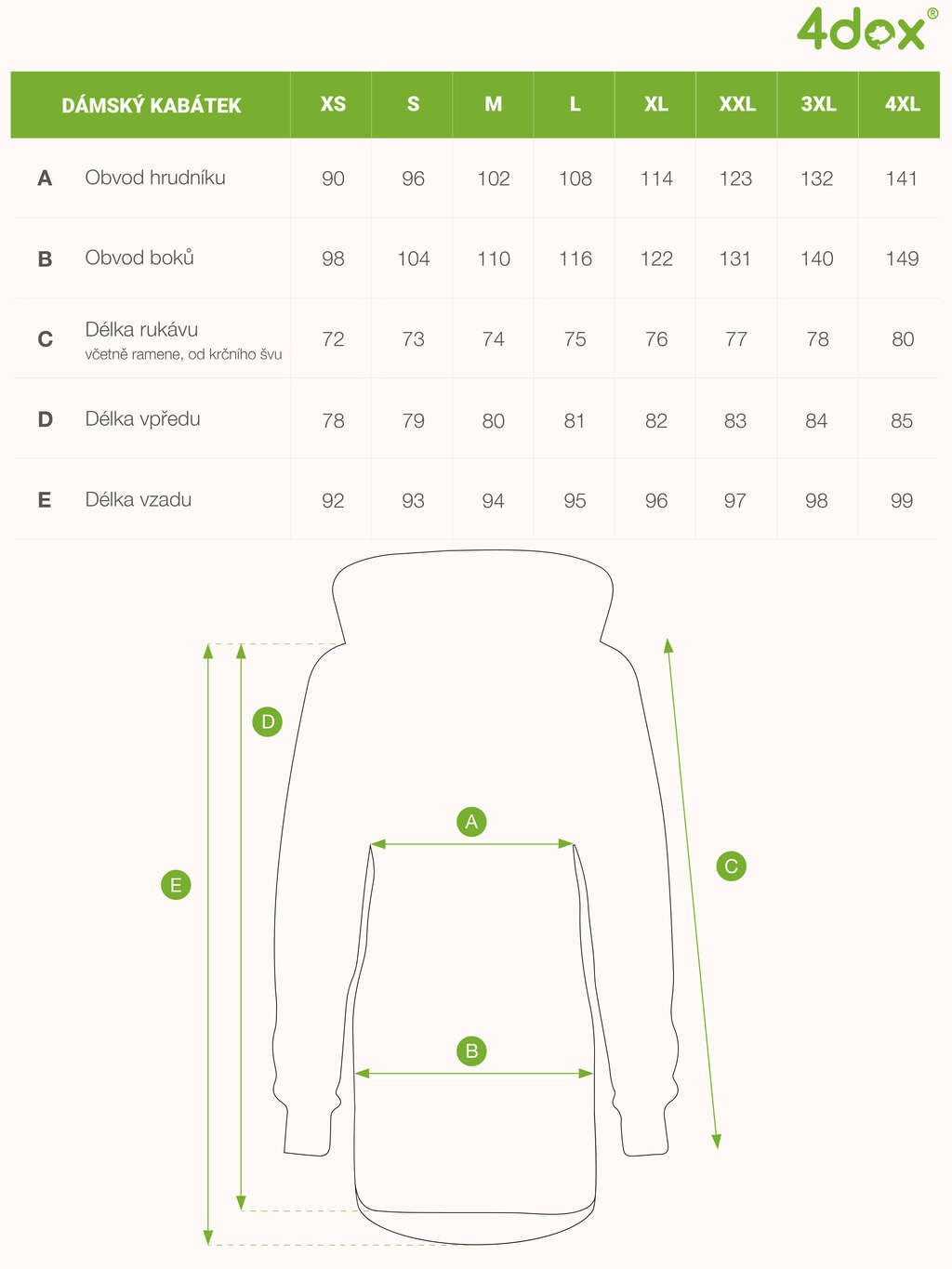 Year-round coat 4dox constellation