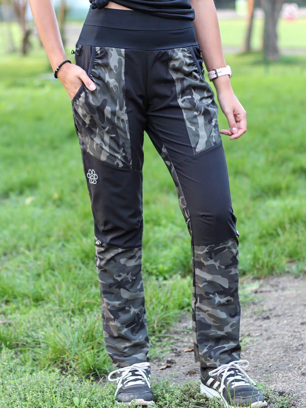 Women's training trousers SUMMER - camouflage