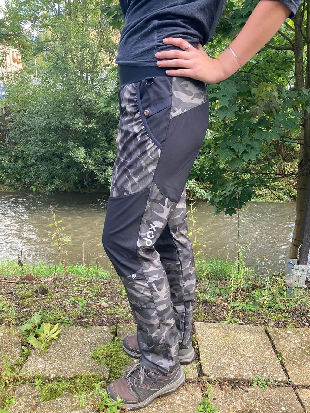Women's training trousers SUMMER - camouflage