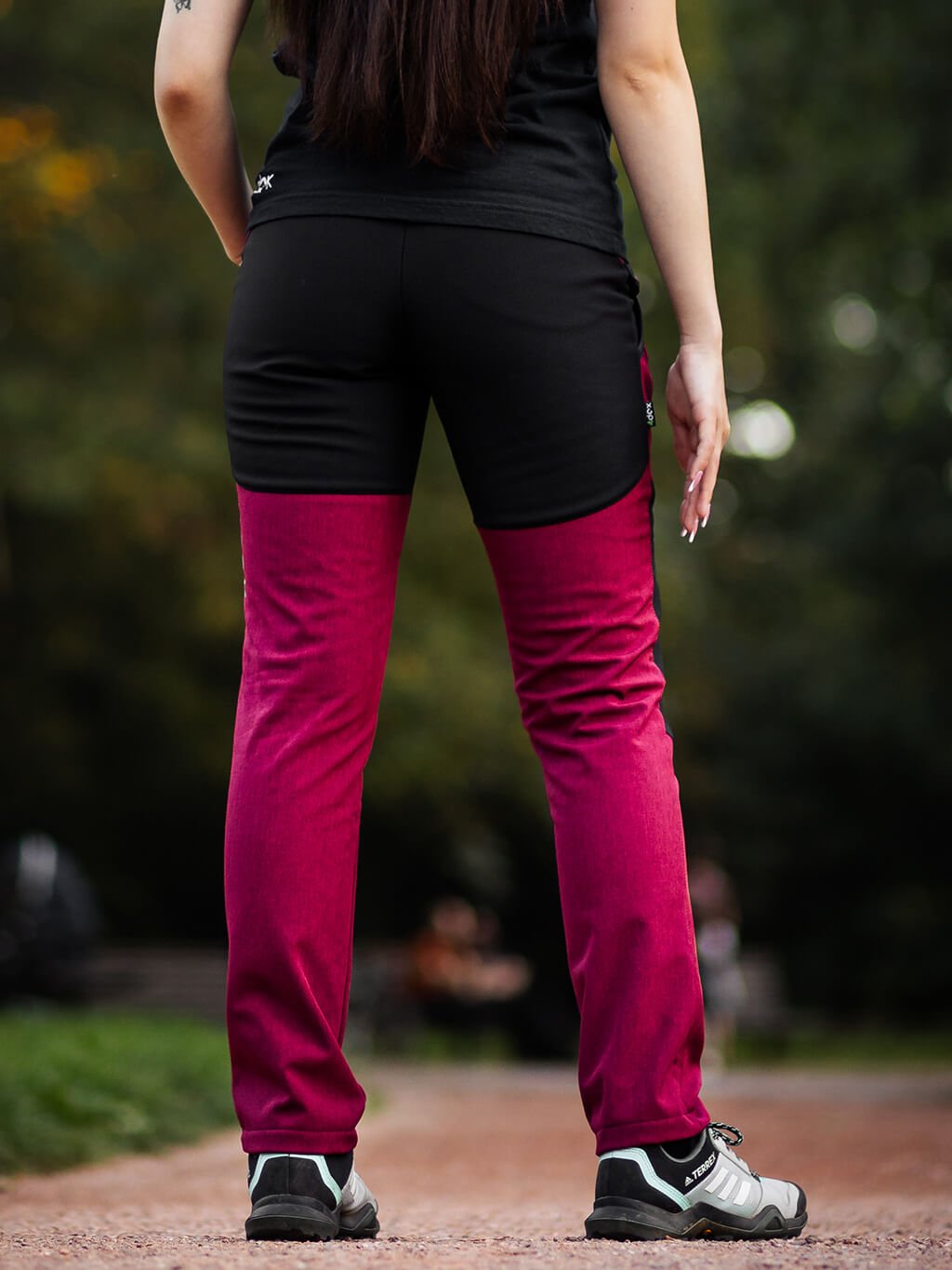 Women's training trousers WINTER garnet 4dox