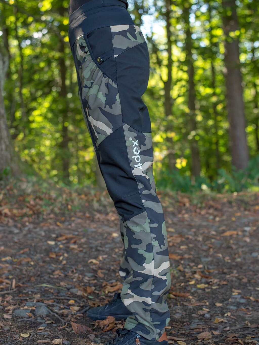 Women's training trousers WINTER camouflage