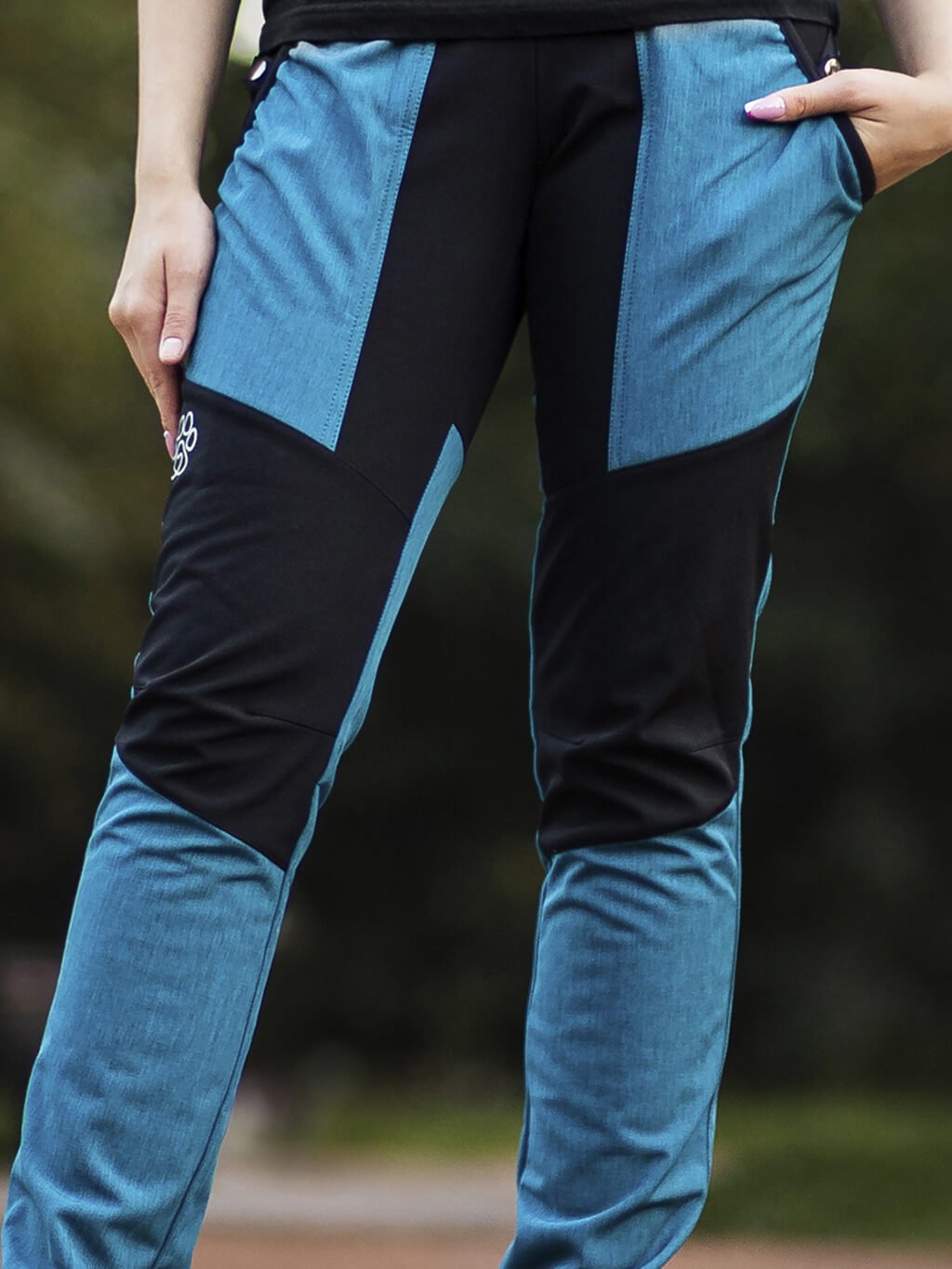 Women's training trousers WINTER petrol 4dox