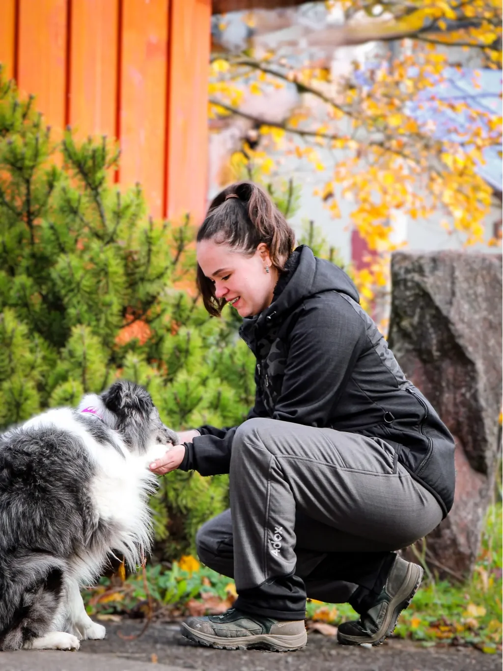 Women’s winter training pants with sherpa lining - anthracite 4dox