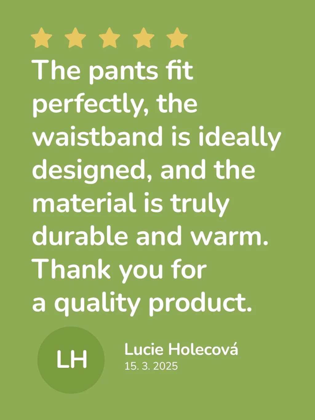 Women's winter training pants - customized