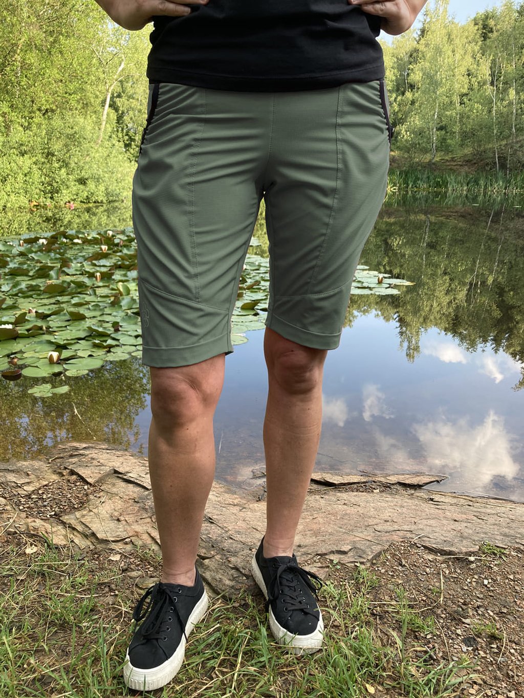 knee length shorts olive 4dox