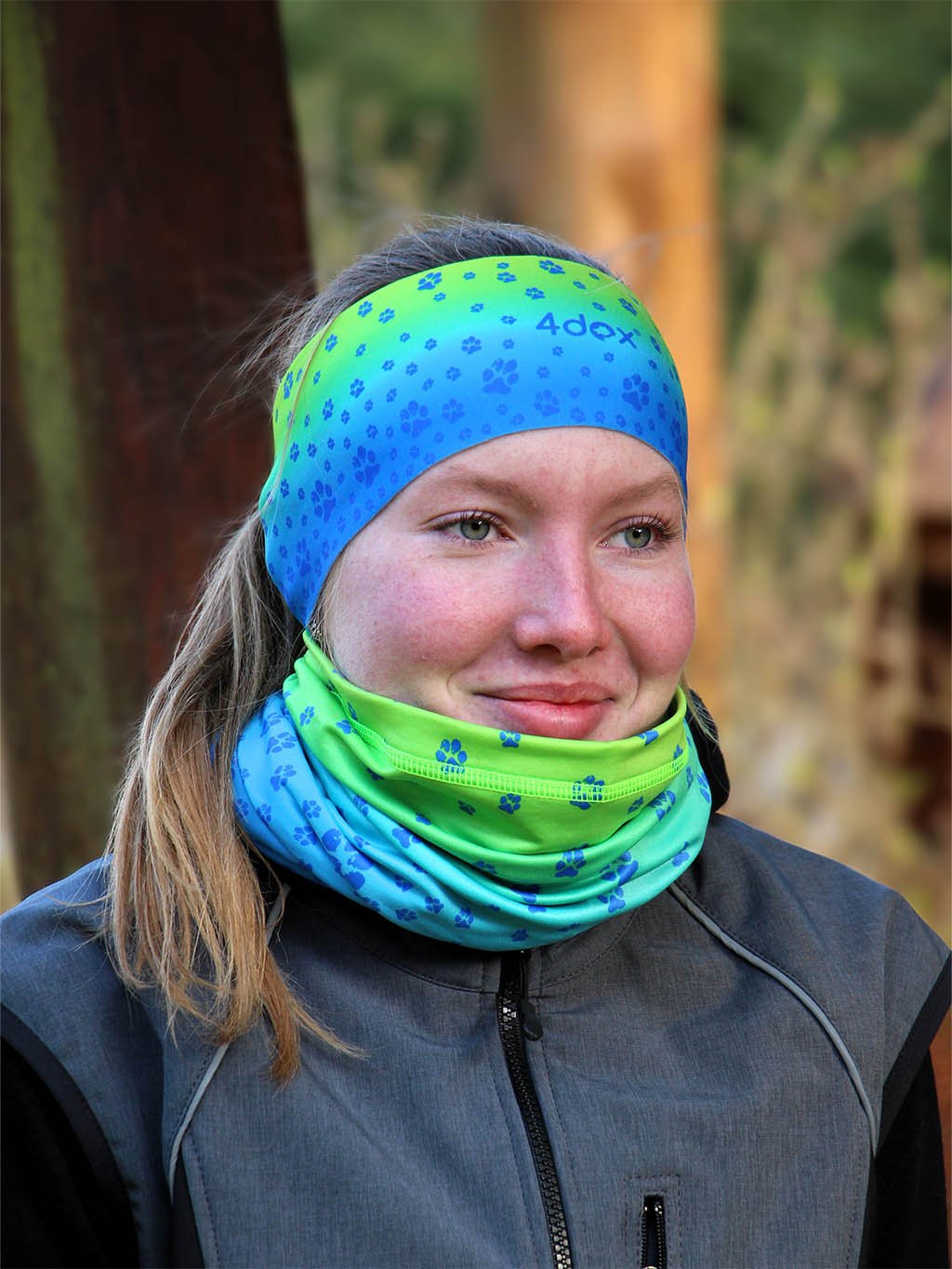 Neck warmer lime No. 1