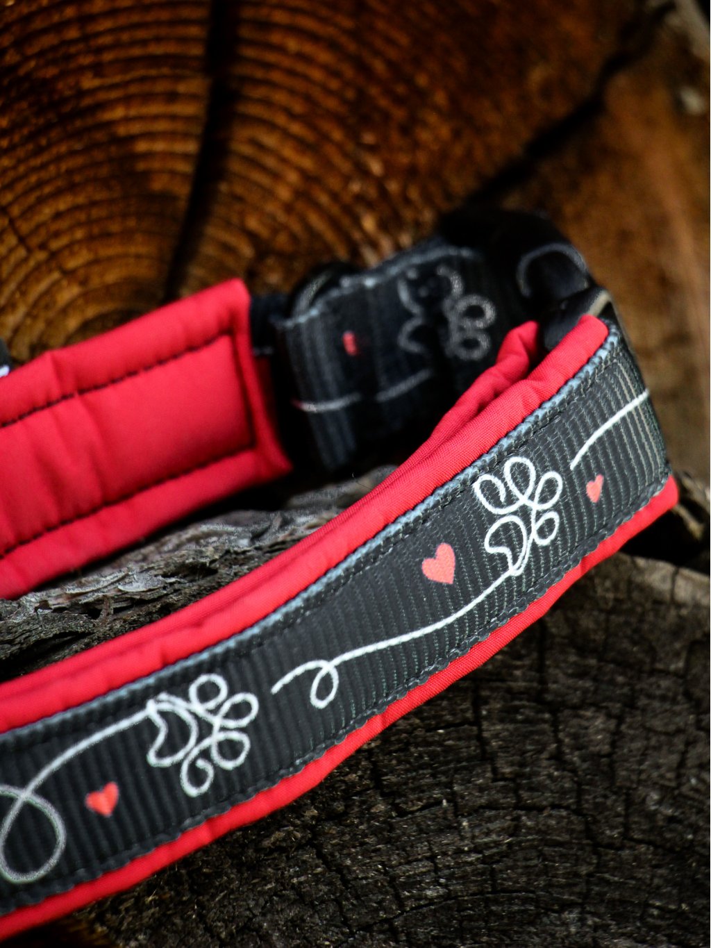 collar HEART CONNECTION red 4dox