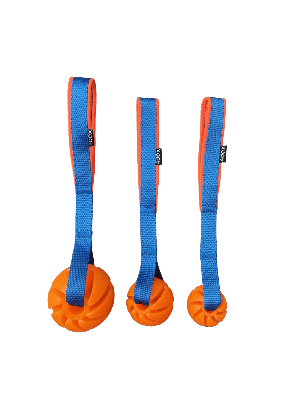 Orange floating ball 4cm with handle blue 4dox