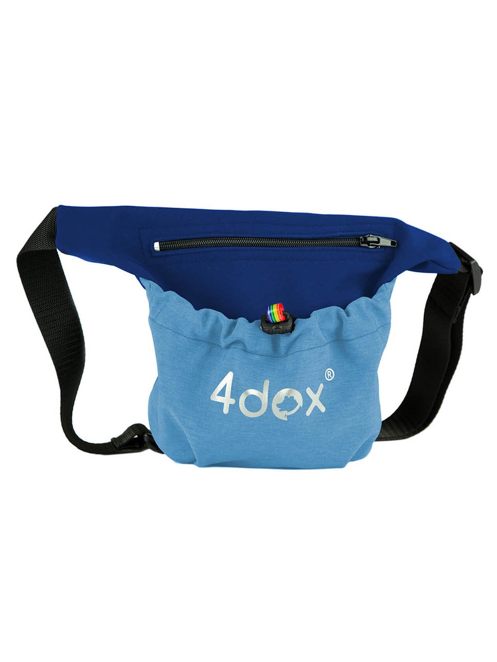 Dog training treat pouch 2 in 1 blue