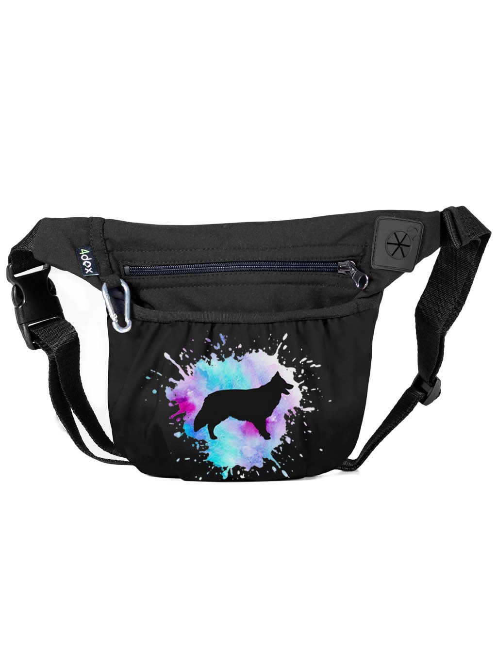 Treat pouch with magnetic fastening Bohemian Shepherd CH 4dox