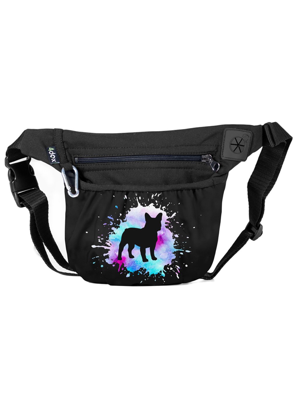 Treat pouch with magnetic closure French Bulldog FB 4dox