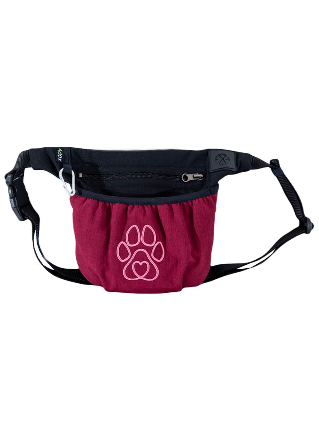 Treat pouch with magnetic closure Garnet with paw 4dox