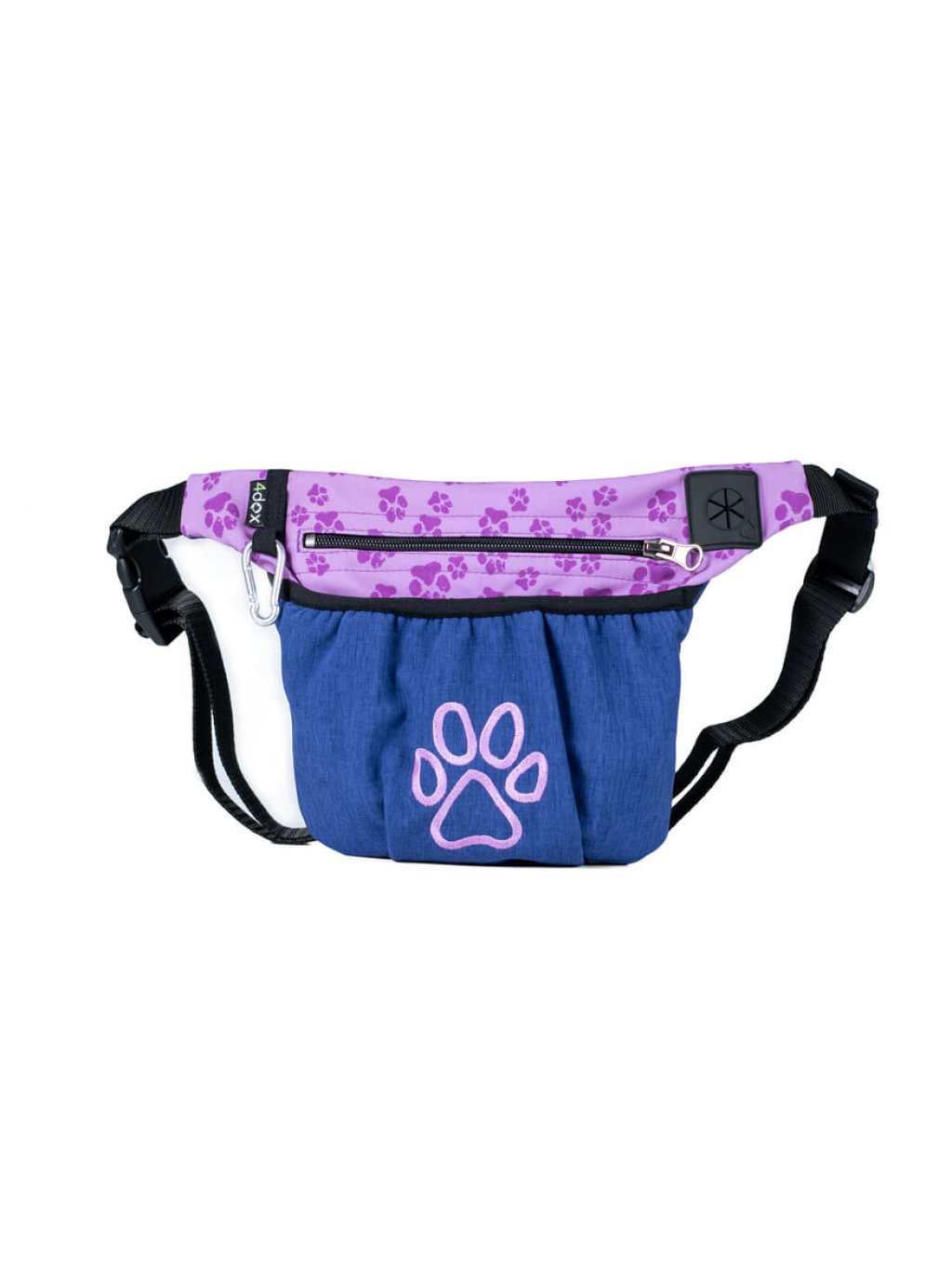 Dog training treat pouch with a magnetic fastening Lilac-plum