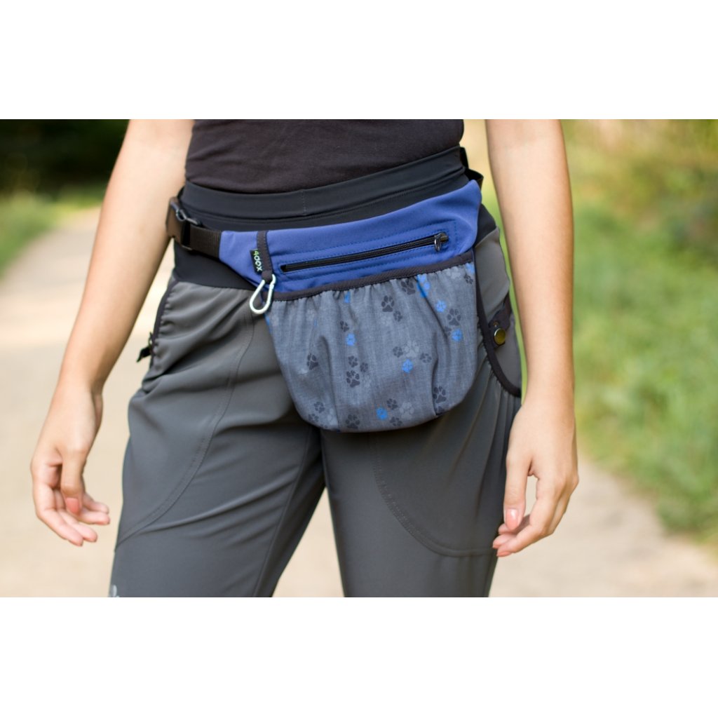 Treat bag with magnetic closure Ombre lime-navy No.1 4dox