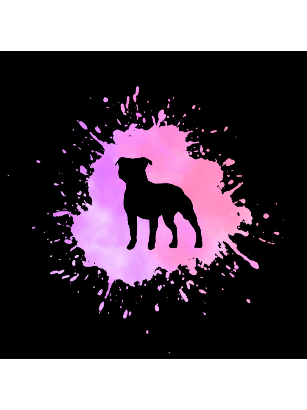 Litterbox XL 1K pink Staffordshire Bull Terrier SBF 4dox