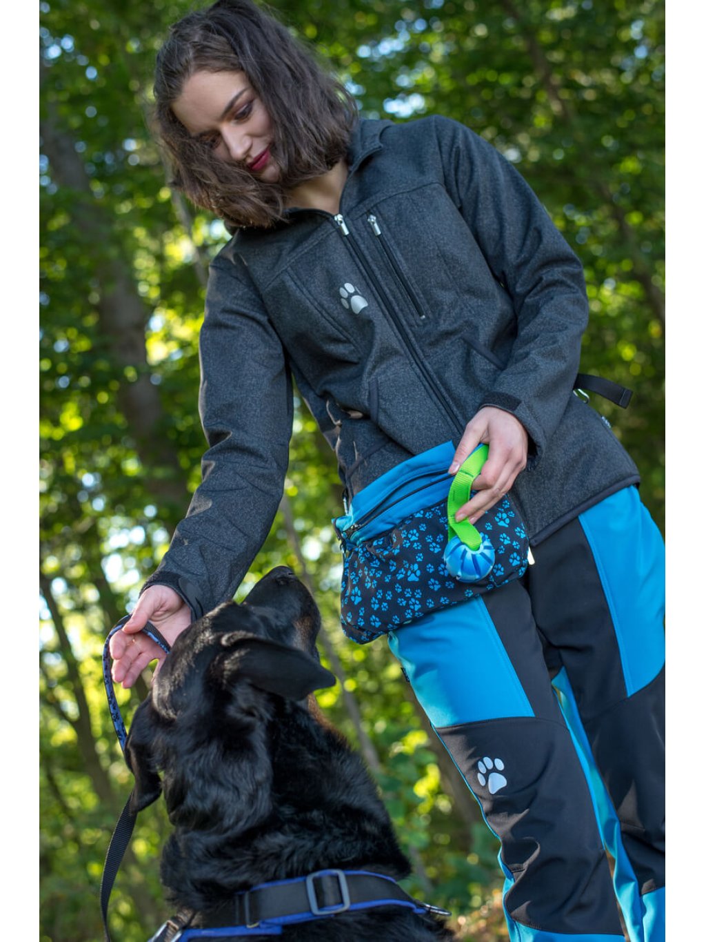 Dog training treat pouch XL Aqua