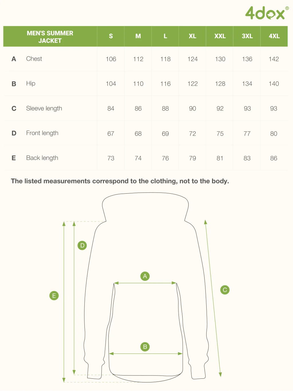 Men's summer jacket - customized