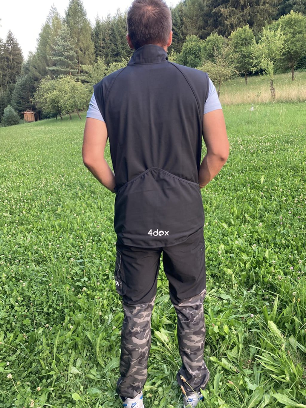 Men's training waistcoat BLACK