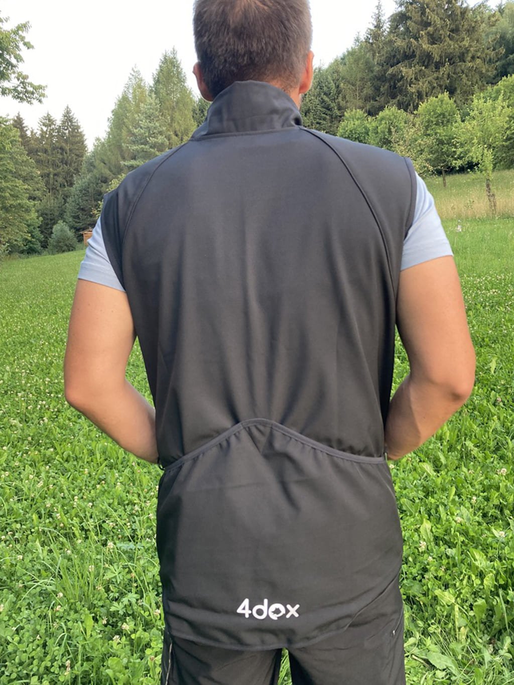Men's training waistcoat BLACK