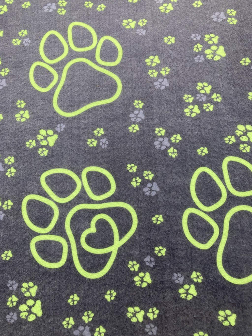 Doormat with lime paws