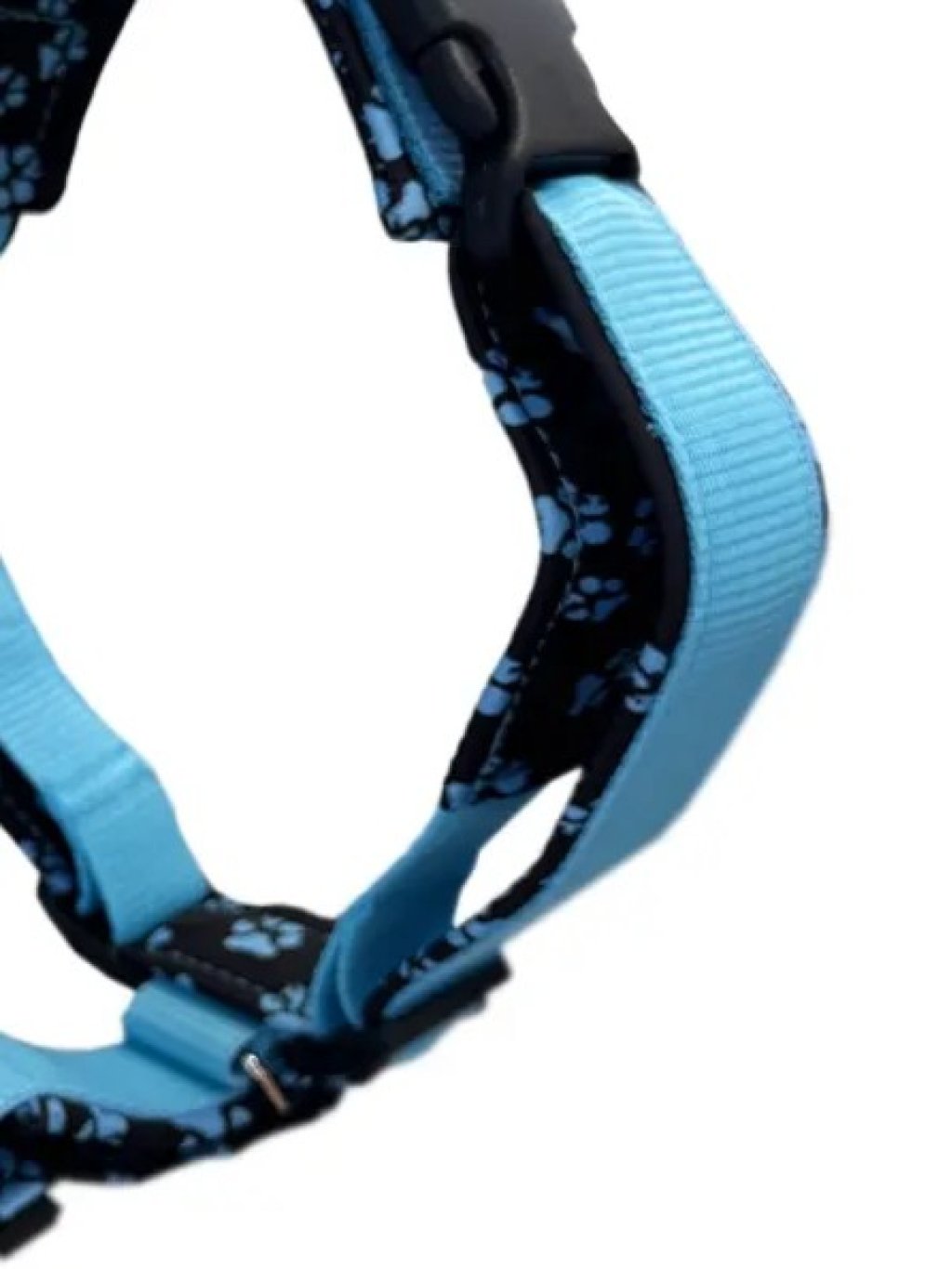 Comfort plus harness - turquoise with paws 4dox