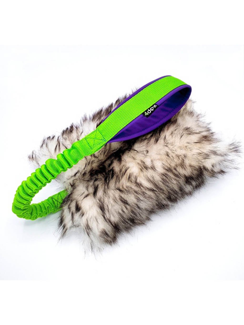 Sheepskin drag with shock absorber size L lime 4dox