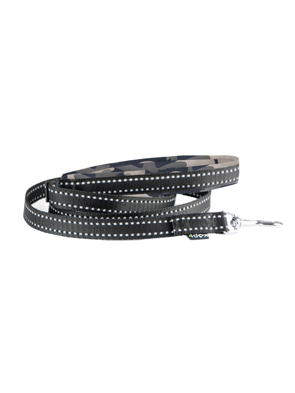 Leash with a reflective tape, CAMOUFLAGE