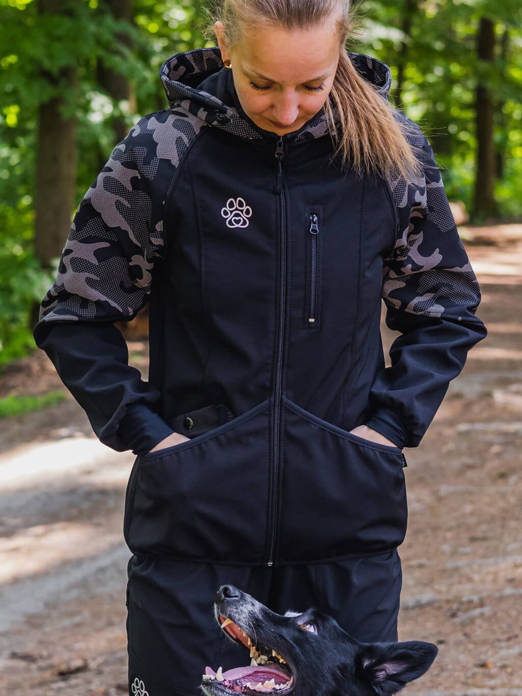 Ladies training jacket 2in1 reflective 4dox