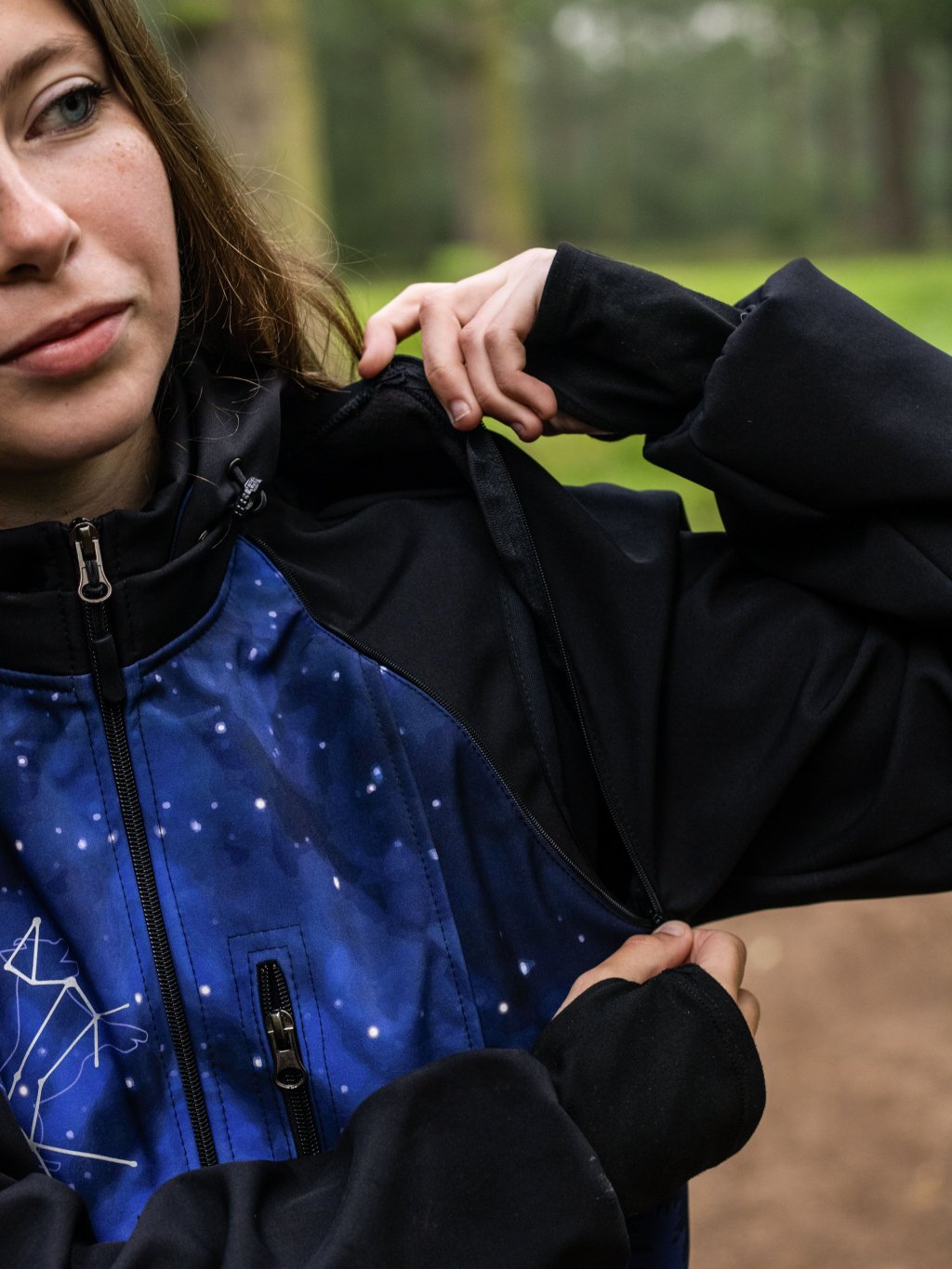 Ladies training jacket 2in1 constellation 4dox