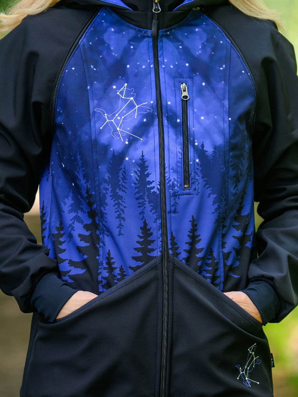 Ladies training jacket 2in1 constellation 4dox