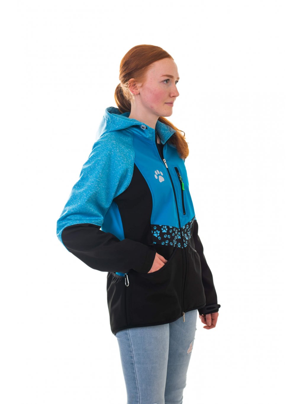 Ladies training jacket aqua all year round - treat + light SALE