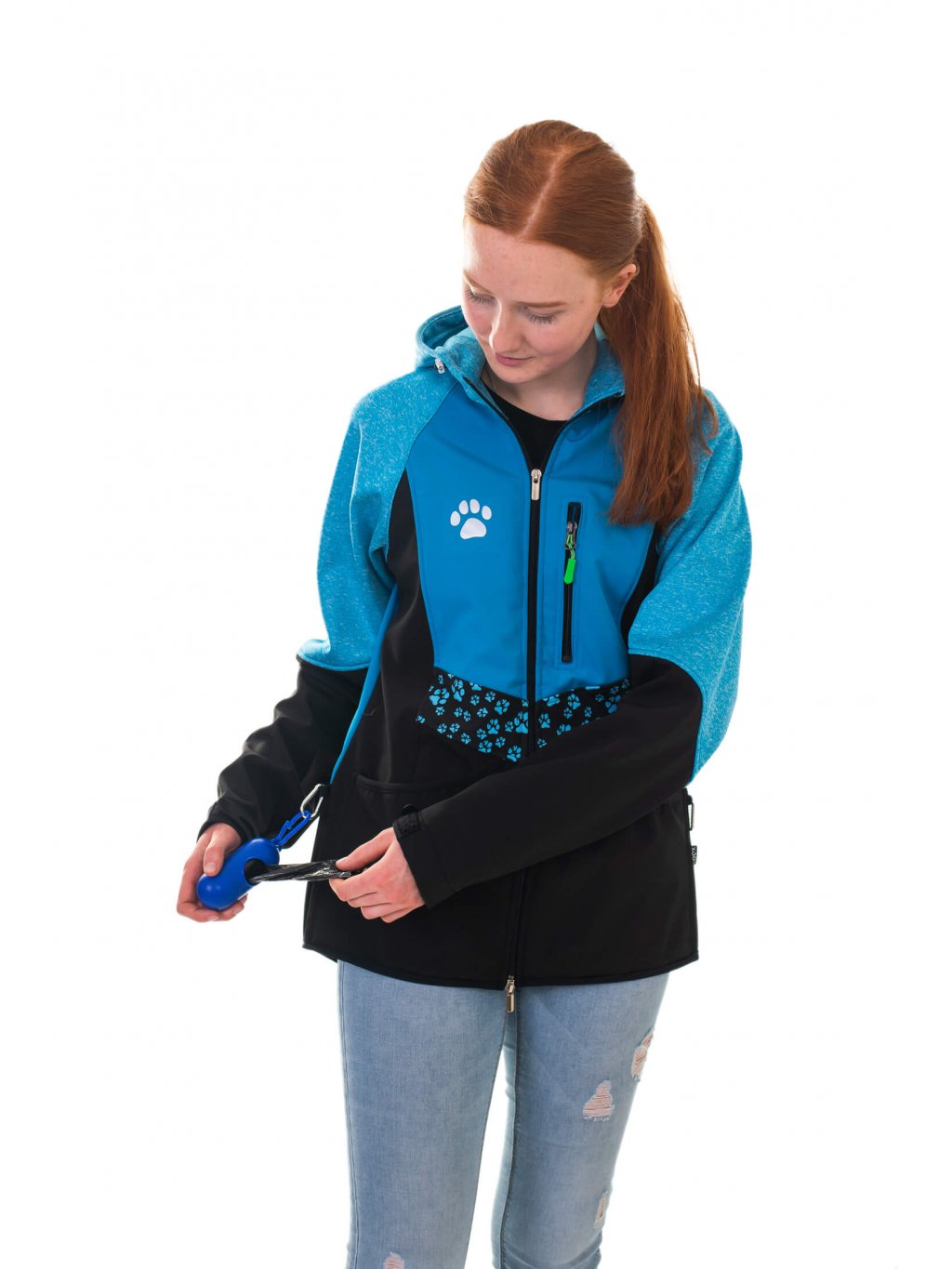 Ladies training jacket aqua all year round - treat + light SALE