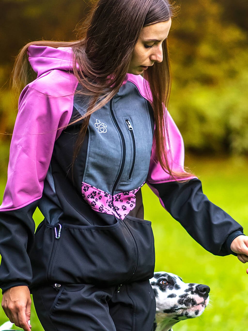 Ladies training jacket lavender year round 4dox