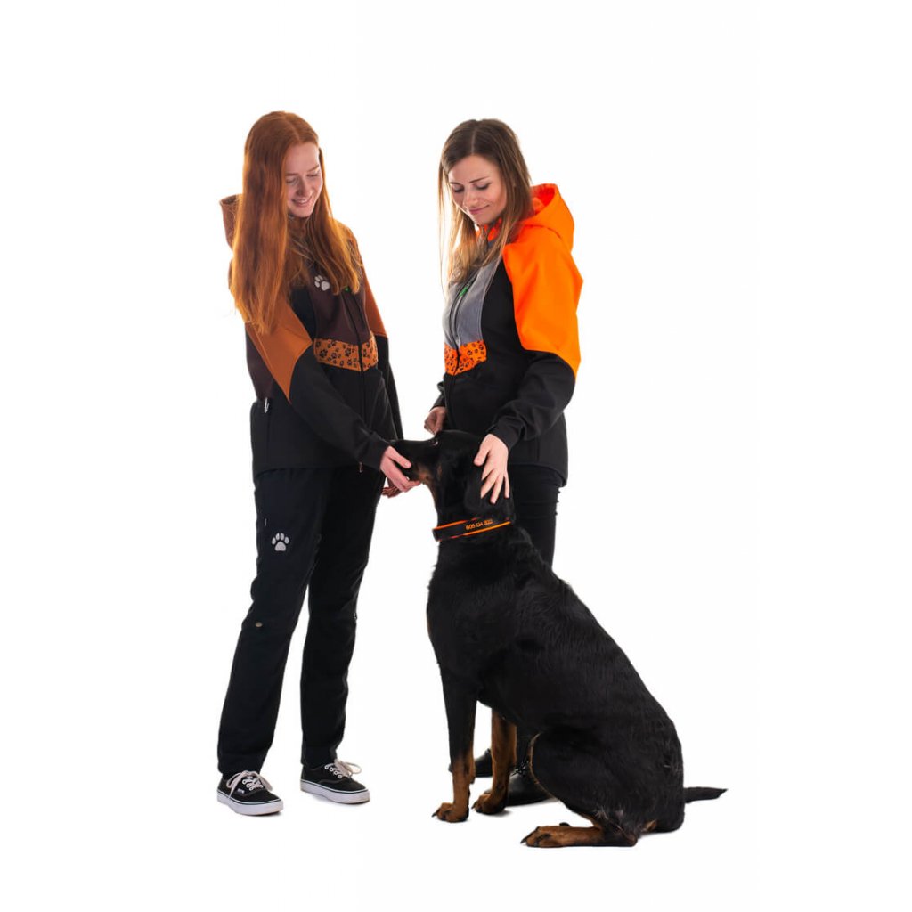 Women's training jacket neon orange all year round 4dox