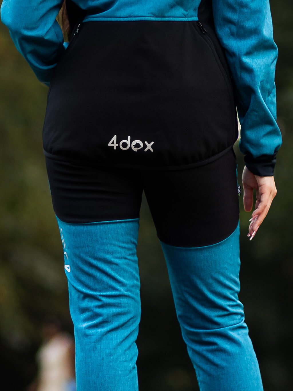 Ladies training jacket petrol-black 4dox