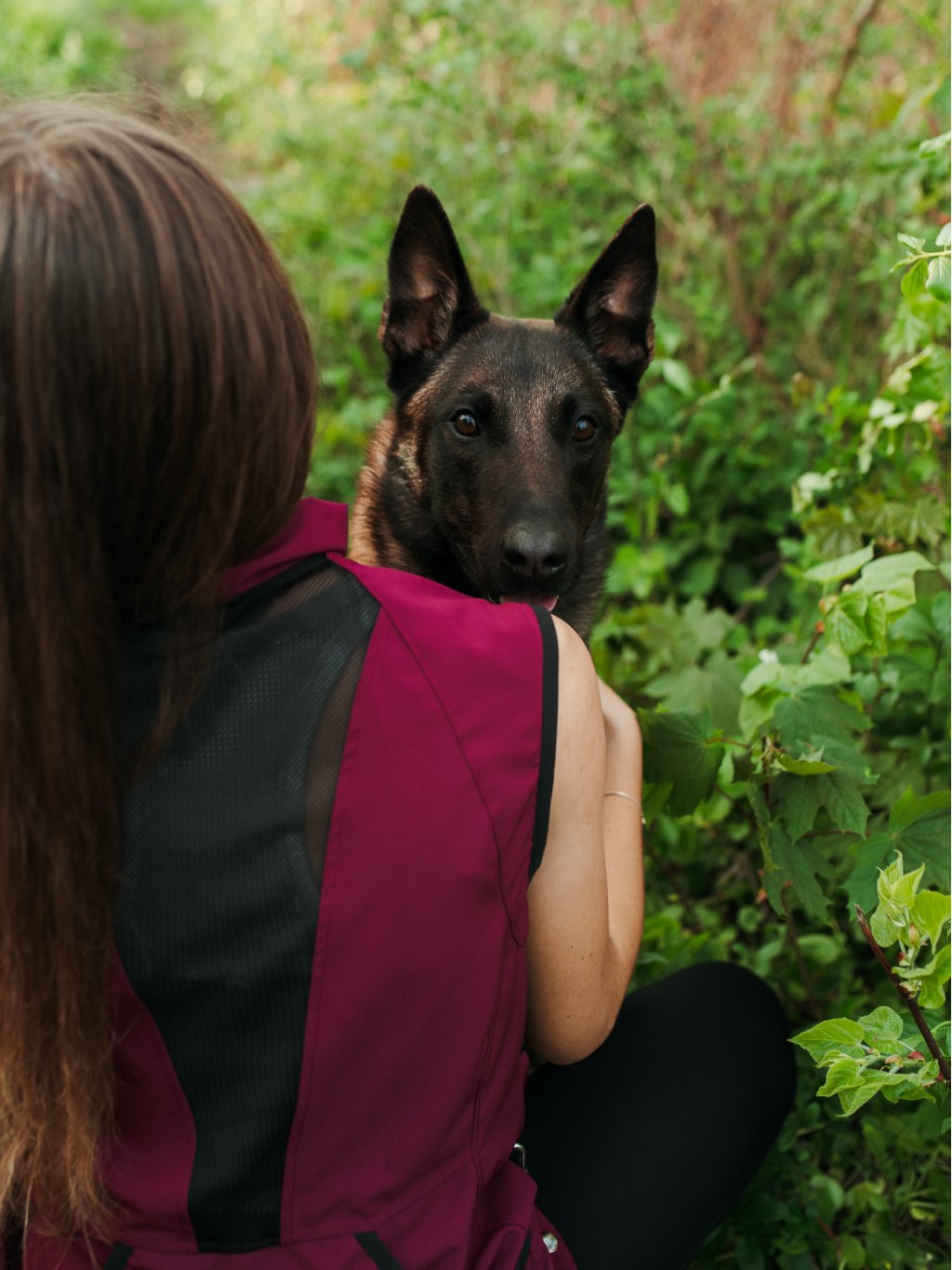 Women's summer mesh training vest 4dox - bordeaux