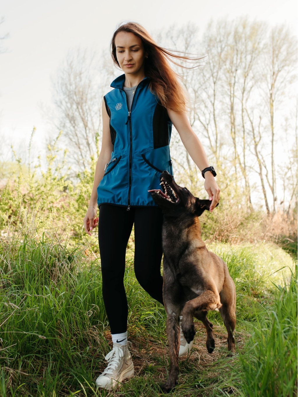 Women's summer mesh training vest 4dox - teal