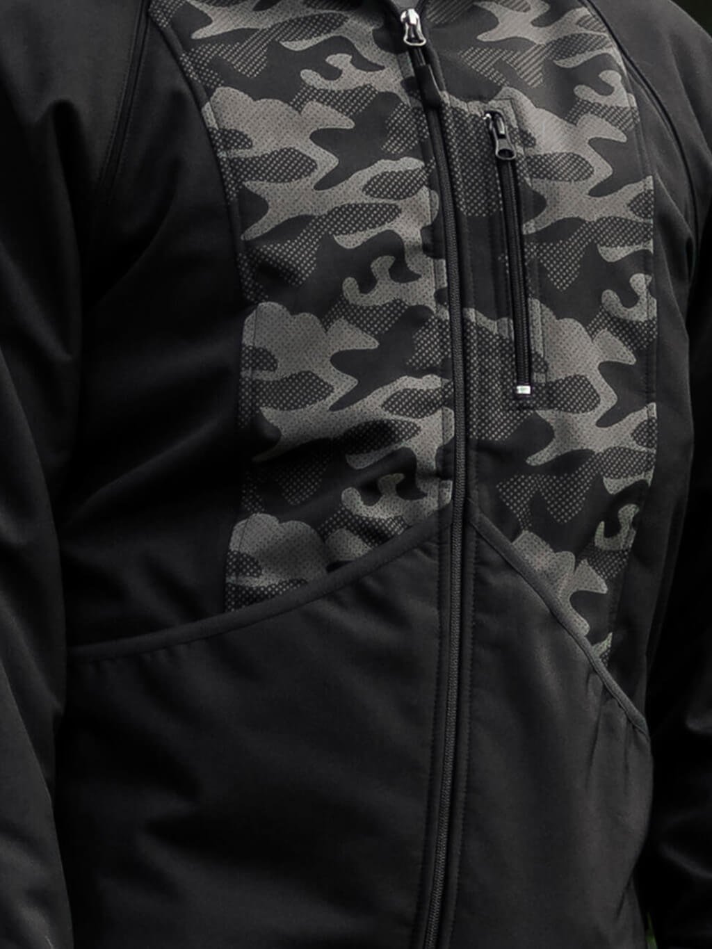Men's training jacket 2in1 reflective camouflage 4dox