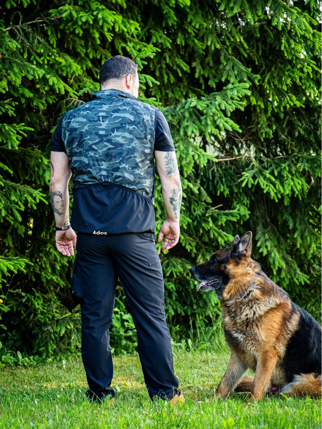 Men's summer training vest 4dox - camouflage