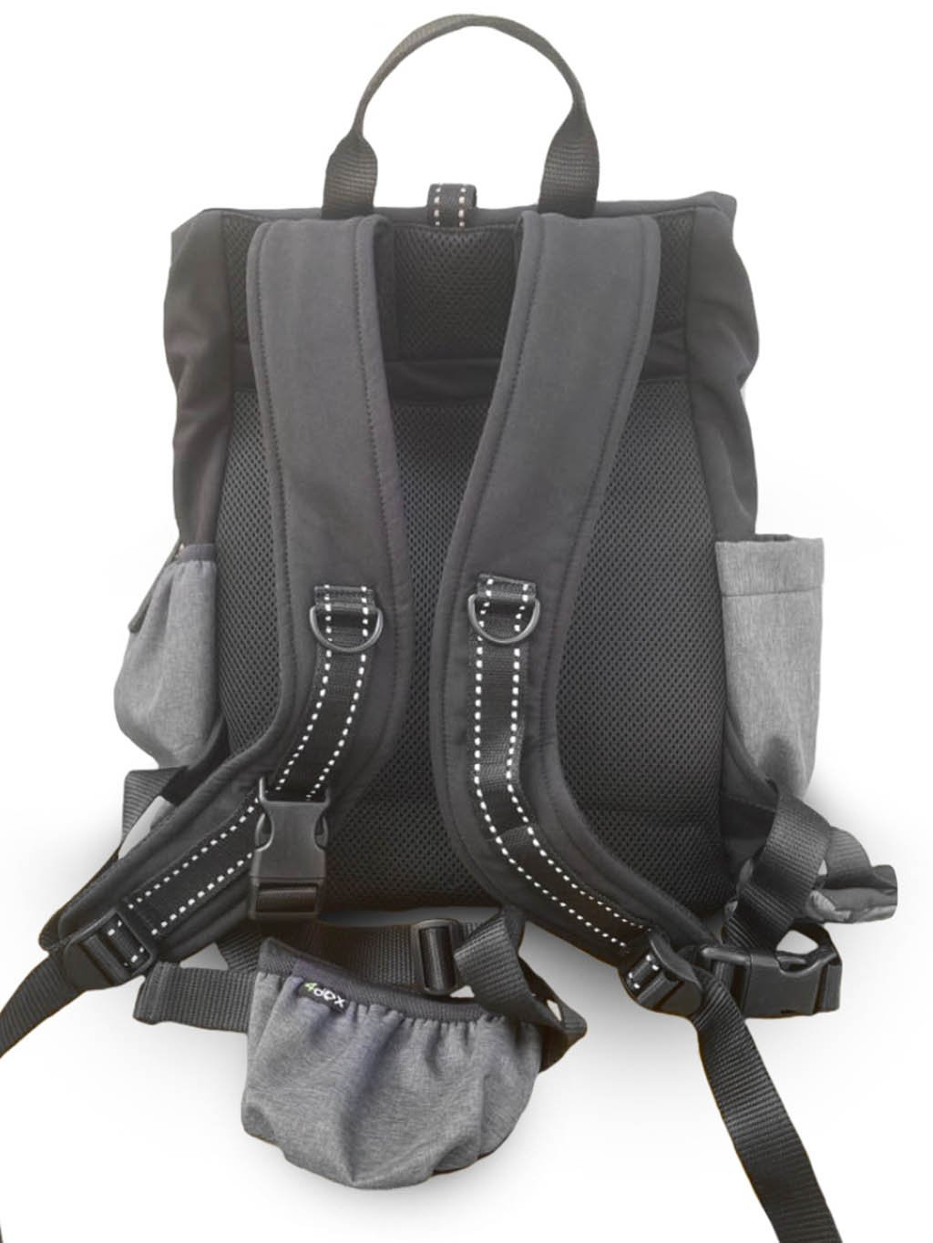 Training backpack with top zip fastening BLACK
